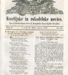 Kmetijske in rokodelske novize(1846) document 507828