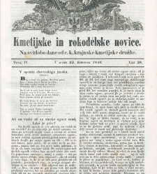 Kmetijske in rokodelske novize(1846) document 507867