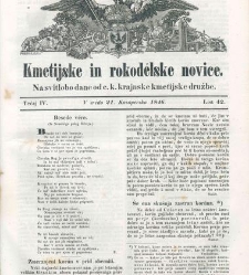 Kmetijske in rokodelske novize(1846) document 507879