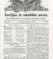 Kmetijske in rokodelske novize(1846) document 507883