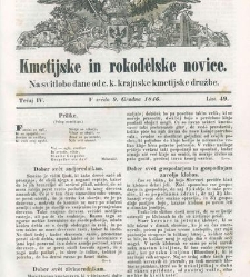 Kmetijske in rokodelske novize(1846) document 507907