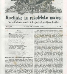 Kmetijske in rokodelske novize(1846) document 507911