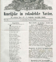 Kmetijske in rokodelske novize(1847) document 507919