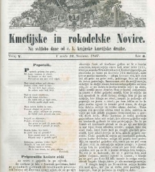 Kmetijske in rokodelske novize(1847) document 507935