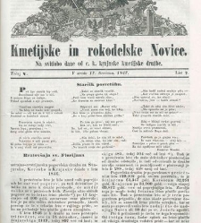 Kmetijske in rokodelske novize(1847) document 507939