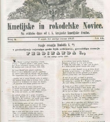 Kmetijske in rokodelske novize(1847) document 507974