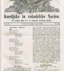 Kmetijske in rokodelske novize(1847) document 507977