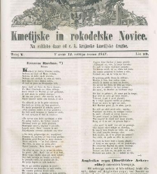 Kmetijske in rokodelske novize(1847) document 507989