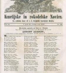 Kmetijske in rokodelske novize(1847) document 508009