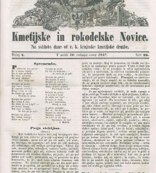 Kmetijske in rokodelske novize(1847) document 508013