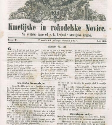 Kmetijske in rokodelske novize(1847) document 508041