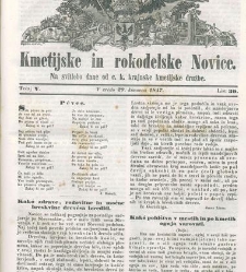 Kmetijske in rokodelske novize(1847) document 508066