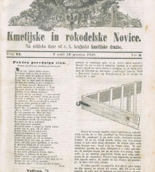 Kmetijske in rokodelske novize(1848) document 508122