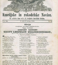 Kmetijske in rokodelske novize(1848) document 508134