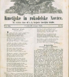 Kmetijske in rokodelske novize(1848) document 508142