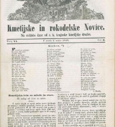 Kmetijske in rokodelske novize(1848) document 508146