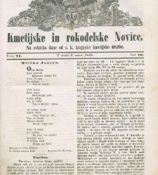 Kmetijske in rokodelske novize(1848) document 508150