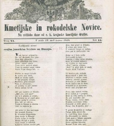 Kmetijske in rokodelske novize(1848) document 508170