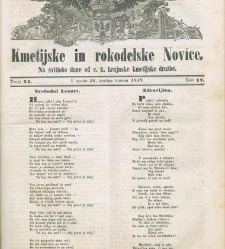 Kmetijske in rokodelske novize(1848) document 508182