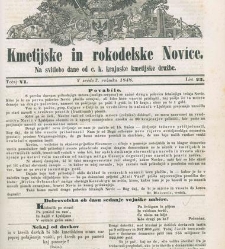 Kmetijske in rokodelske novize(1848) document 508202