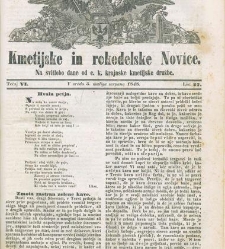 Kmetijske in rokodelske novize(1848) document 508222