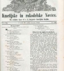 Kmetijske in rokodelske novize(1848) document 508236