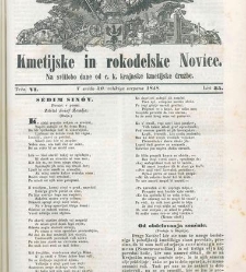 Kmetijske in rokodelske novize(1848) document 508256