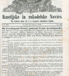 Kmetijske in rokodelske novize(1848) document 508264