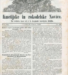 Kmetijske in rokodelske novize(1848) document 508268