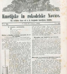 Kmetijske in rokodelske novize(1848) document 508272