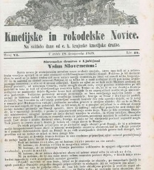 Kmetijske in rokodelske novize(1848) document 508280