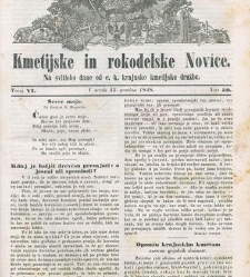 Kmetijske in rokodelske novize(1848) document 508314