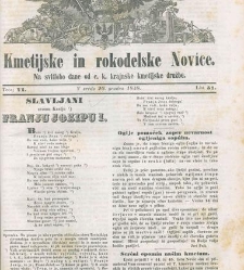 Kmetijske in rokodelske novize(1848) document 508320