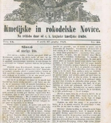 Kmetijske in rokodelske novize(1848) document 508326