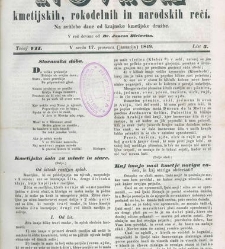 Kmetijske in rokodelske novize(1849) document 508334