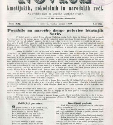 Kmetijske in rokodelske novize(1849) document 508415