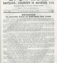 Kmetijske in rokodelske novize(1849) document 508529