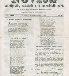 Kmetijske in rokodelske novize(1850) document 508575