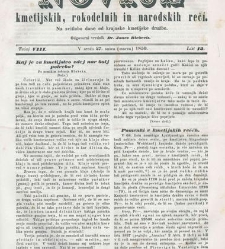 Kmetijske in rokodelske novize(1850) document 508591