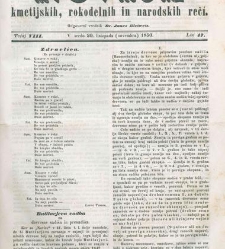 Kmetijske in rokodelske novize(1850) document 508729