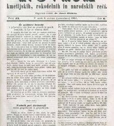 Kmetijske in rokodelske novize(1851) document 508774