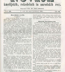 Kmetijske in rokodelske novize(1851) document 508802