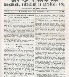 Kmetijske in rokodelske novize(1851) document 508819