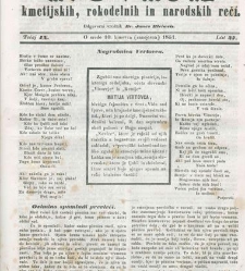 Kmetijske in rokodelske novize(1851) document 508910