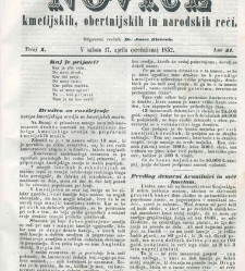 Kmetijske in rokodelske novize(1852) document 509115