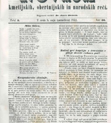 Kmetijske in rokodelske novize(1852) document 509135