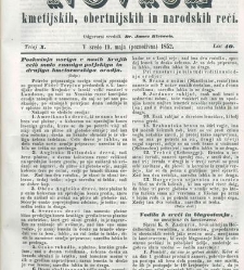 Kmetijske in rokodelske novize(1852) document 509151