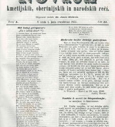 Kmetijske in rokodelske novize(1852) document 509163