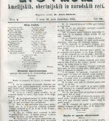 Kmetijske in rokodelske novize(1852) document 509195