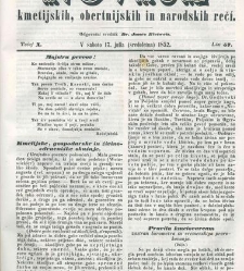 Kmetijske in rokodelske novize(1852) document 509215